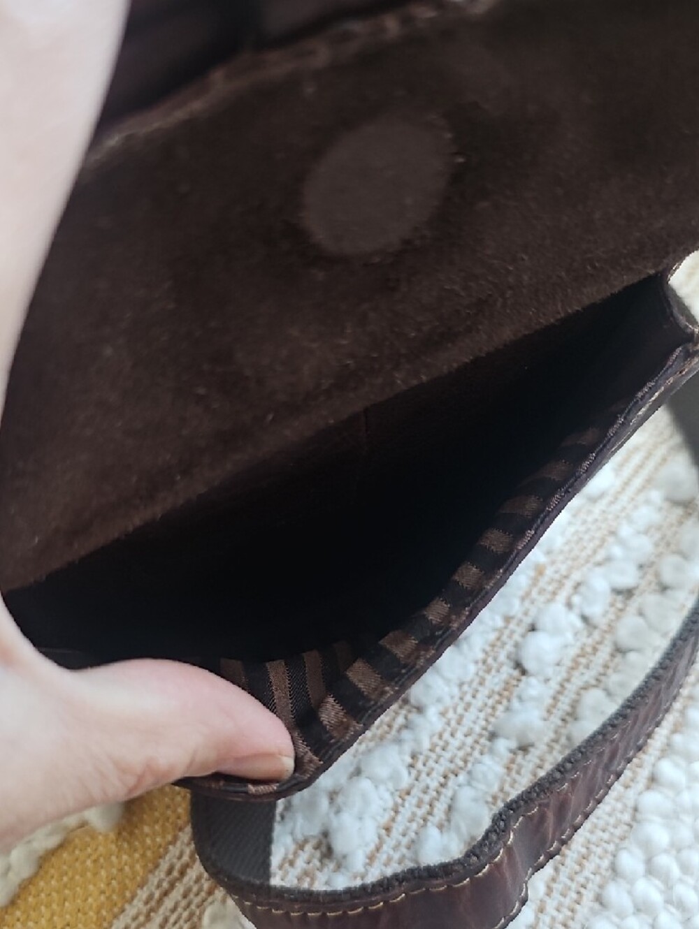 Handmade Voyager Slim Crossbody Bag - Brown - Picture 2 of 13